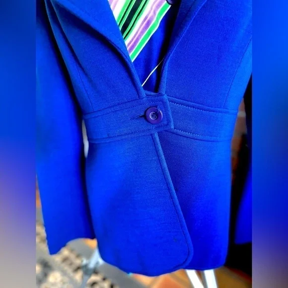 VINTAGE INDIGO POLYESTER JACKET - Picture 2 of 6